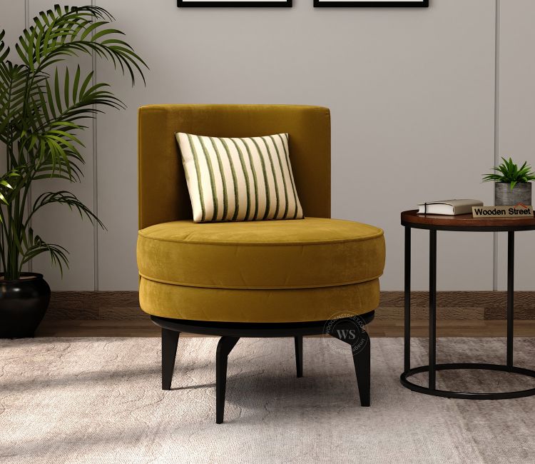 Wing Chairs For Living Room - Alicia 360-degree Revolving Lounge Chairs Online