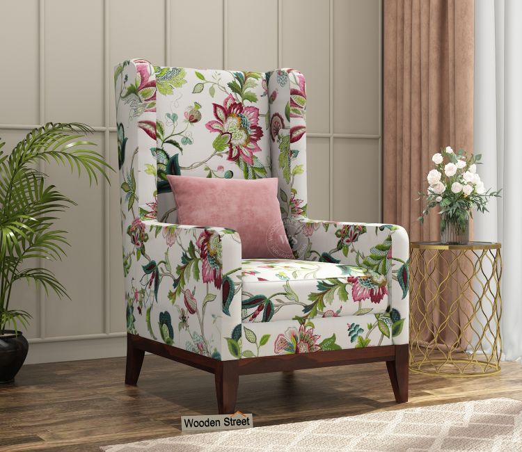 Accent Chair - Joan Lounge Chair (Cotton, Rose Vineyard)