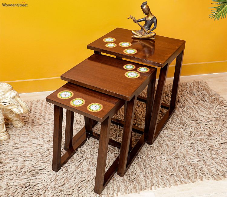 nest of tables | nesting tables for living room | nesting table set of 3