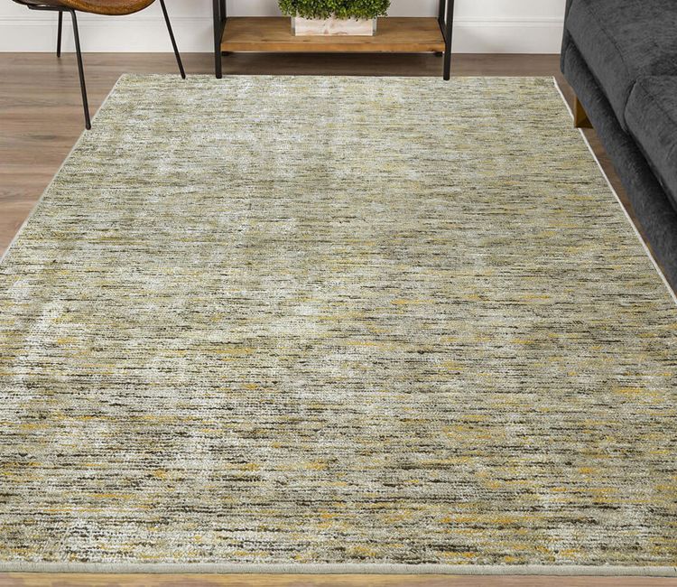 Buy Rugs Online | Floor Rug Design - Ambient Rectangle Carpet - 6 x 4 Feet Hand Loomed Viscose &amp; Wool Carpet for Living Room (Yellow) | Buy Circular Living Room Rugs Online At Affordable Price