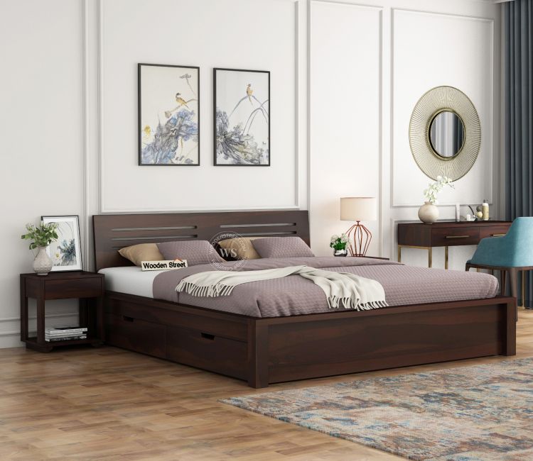 Bed with drawers