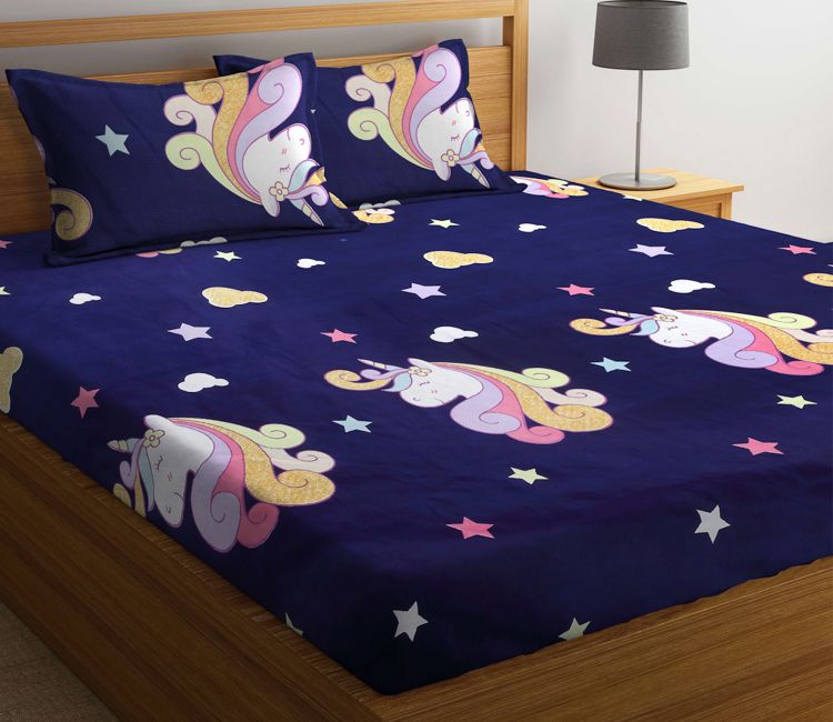 Shop Online Bed Sheet with Pillow Cover