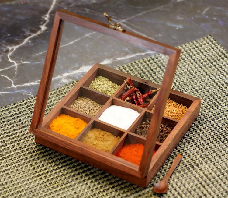 Woodenstreet india Spice Box