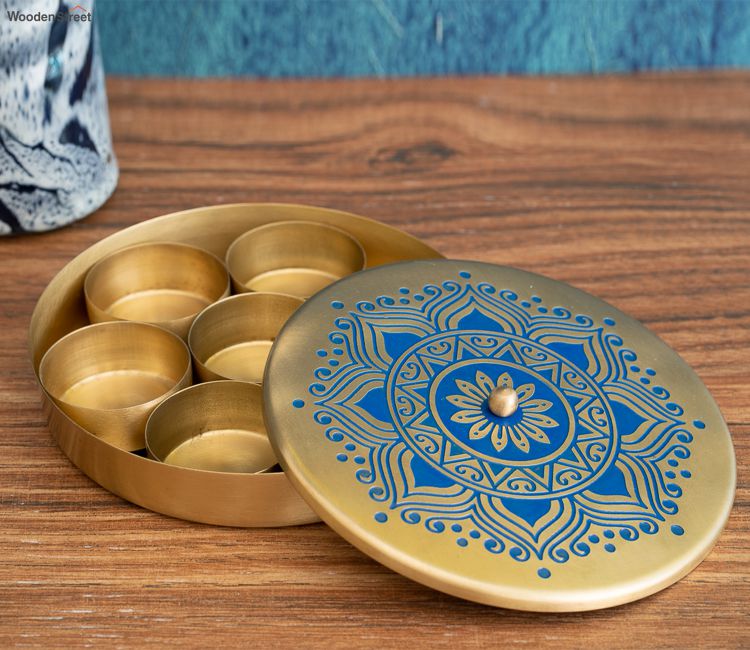 wooden spice box container online low price in india