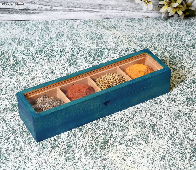 buy wooden spice box online india low price, delhi, pune, hyderabad