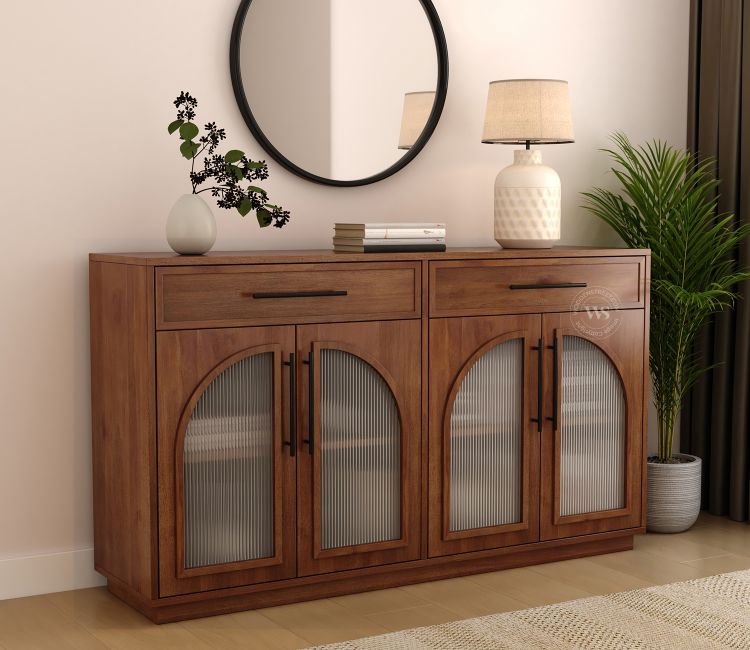 Nyrah Mango Wood Cabinet (Teak Finish)