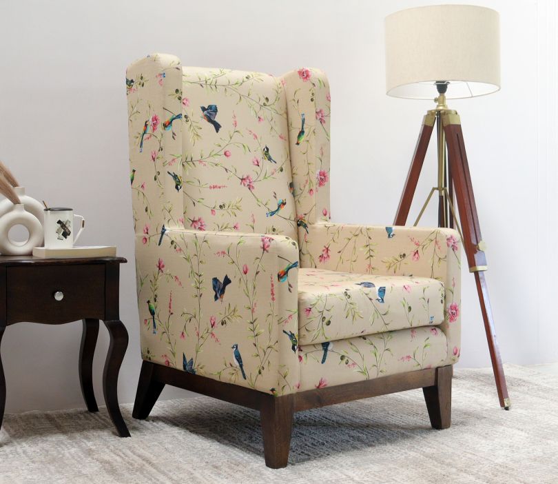 Joan Lounge Chair (Cotton, Cream Robins)