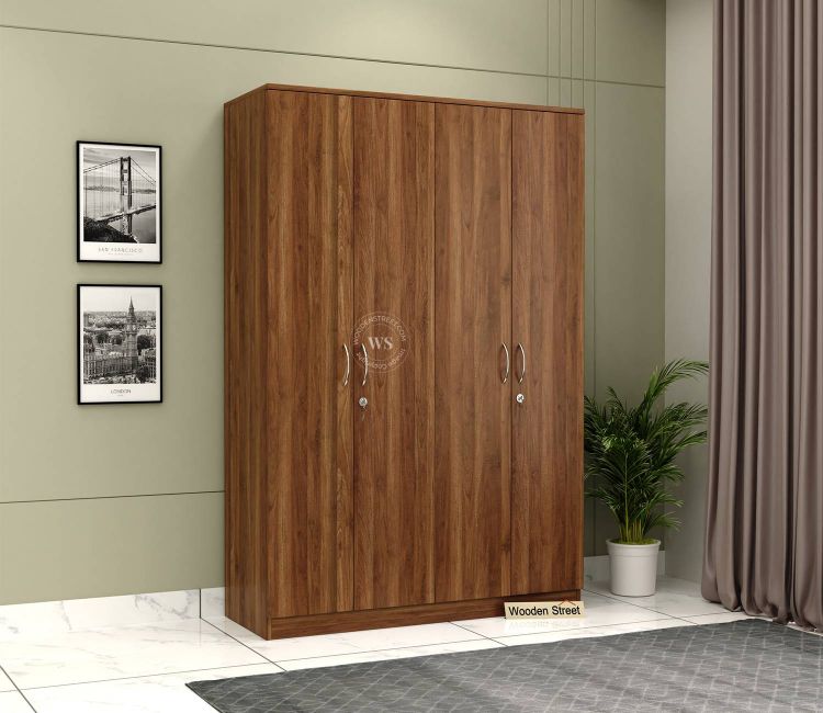 3 Door Almirah Price - Kosmo Apex 3 Door Dresser Wardrobe in Exotic Teak Finish