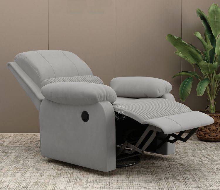 Arvana Motorized Recliner Sofa (Grey)