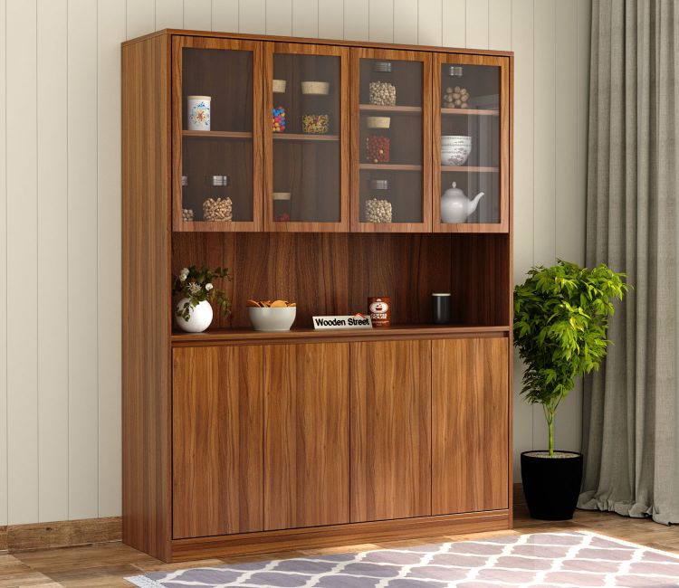 Kitchen Cabinet Design Greyson Wood Kitchen Storage Cabinets (Exotic Teak Finish)