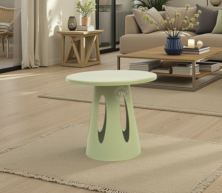 Mushru Multi-Utility Side Table with Leg Support (Green)