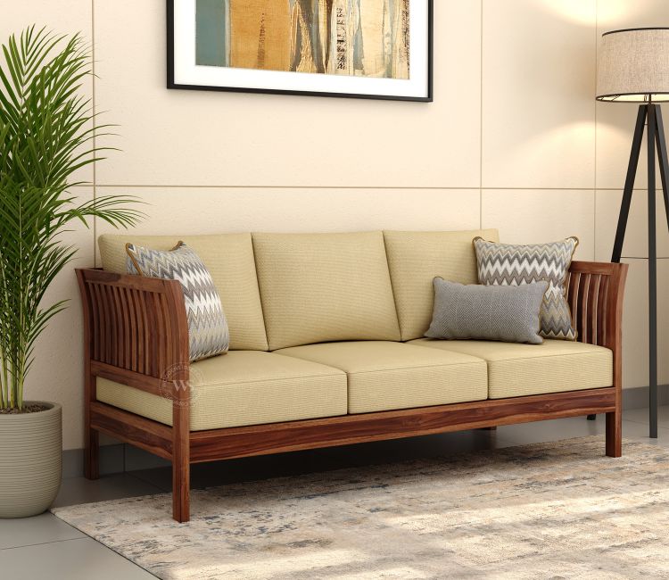 sheesham wood sofa | 3 seater sofa set | simple wooden sofa set 3 seater designs | wooden sofa set models | teak wood sofa set designs pictures