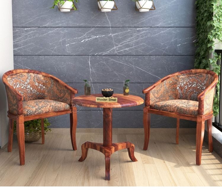 Wooden Arctic 2 Seater Sheesham Wood Balcony Set