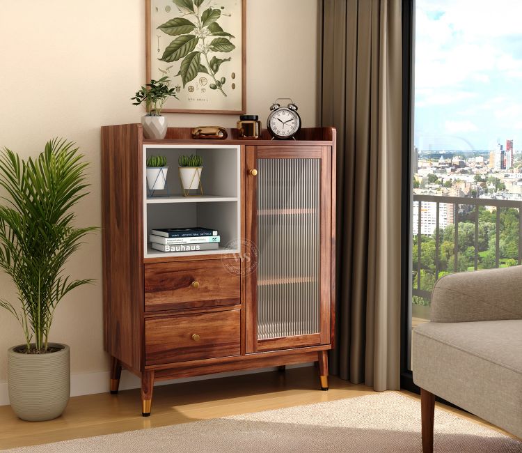 Designer Sideboard - dining room wooden storage cabinets online india