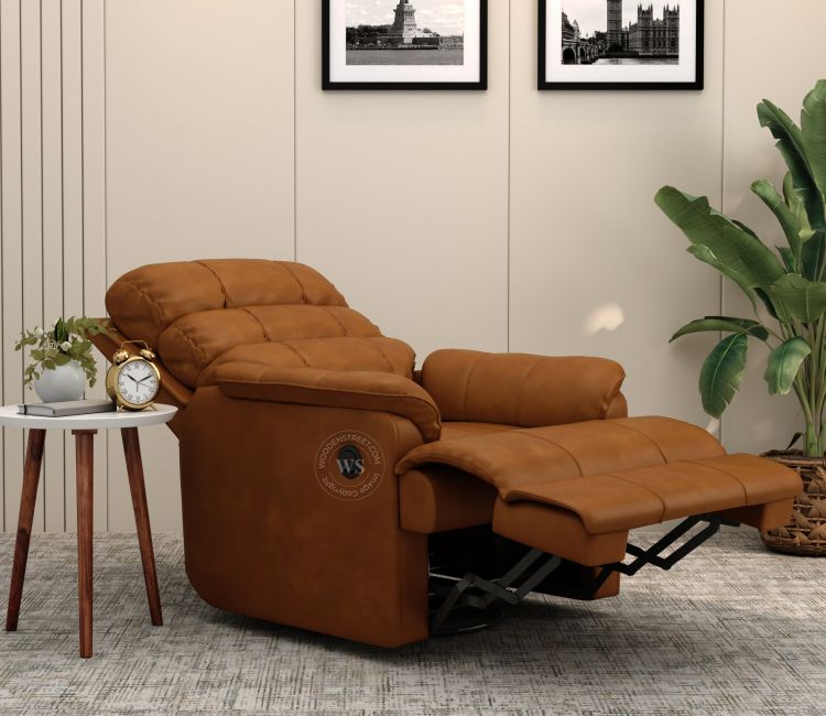 Valencia Motorized Recliner Sofa (Clay Brown)