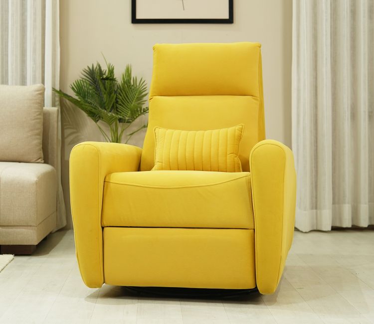 Nivaan Recliner | Motorized Single Recliner Sofa | Fabric 1-Seater Recliner Sofa