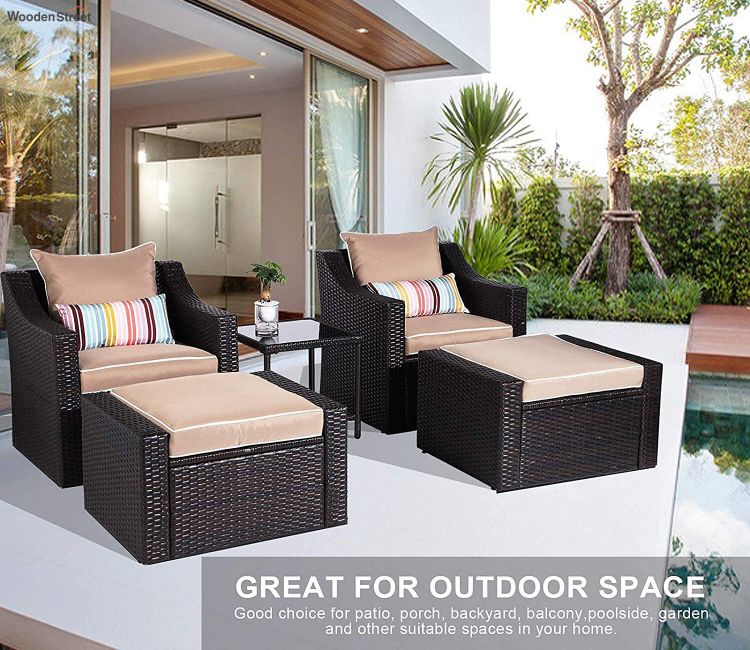 Get latest wooden outdoor sofas | patio sofas in Bangalore, Mumbai, Chennai, Delhi and Hyderabad- Woodenstreet.