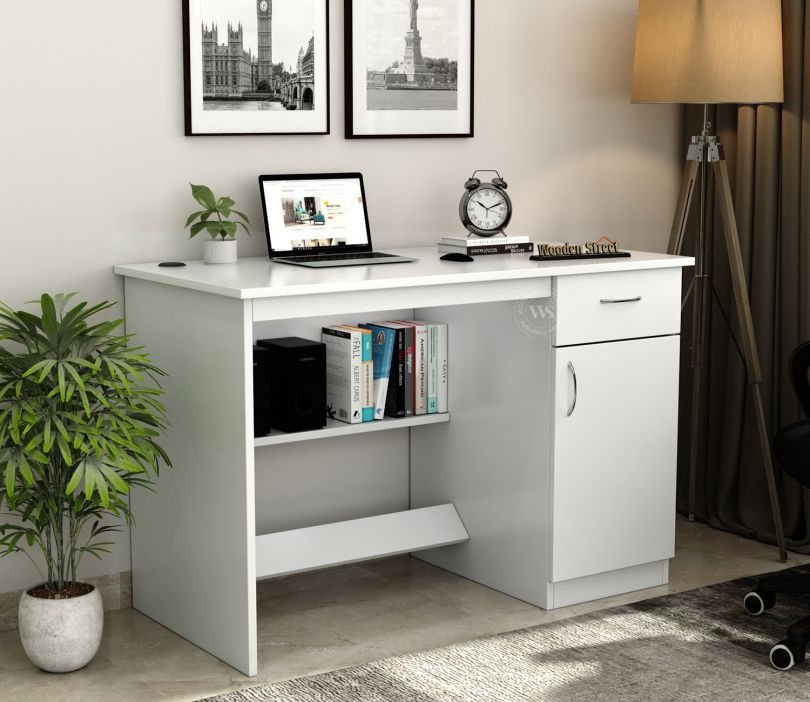 Ignite study table with bookshelf design