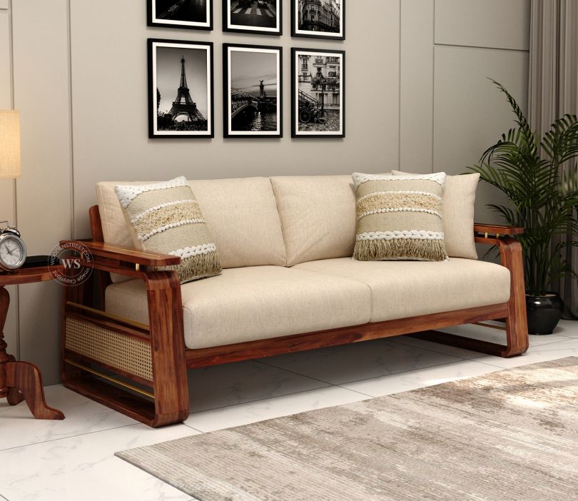 Vedic 3 Seater Sheesham Wood Sofa Set in bangalore, mumbai, pune