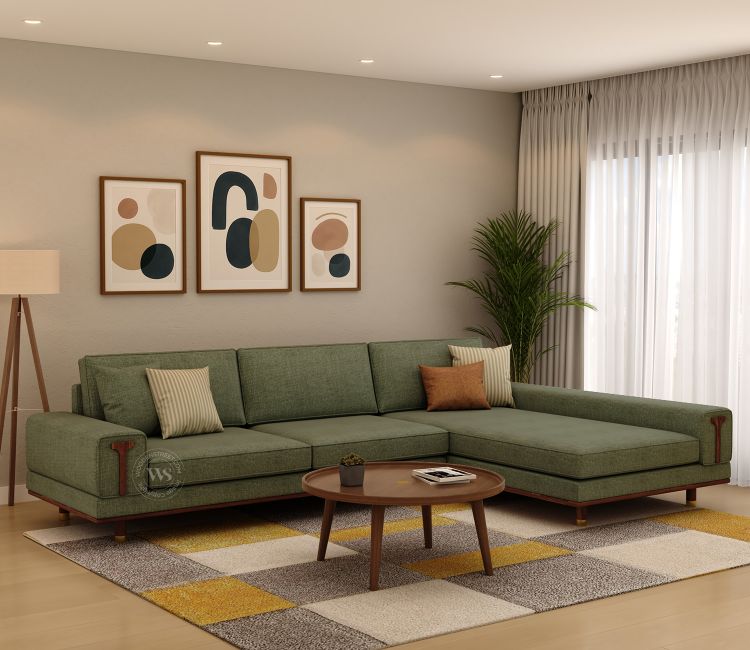 premium green sofa for home