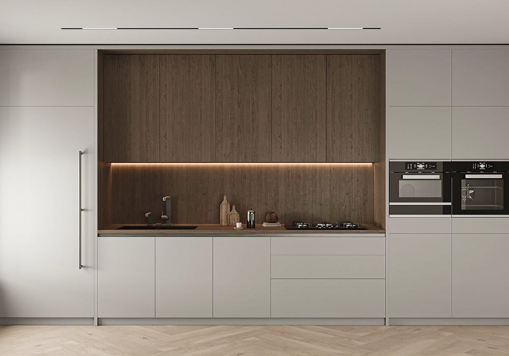 Vero Straight Modular Kitchen Design - Wooden street